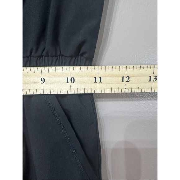 NWOT Albion Cap Sleeve Wrinkle Free Black Jumpsuit Romper One Piece Women's S - Picture 11 of 13